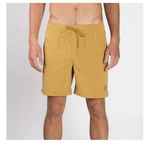 IMPERIAL MOTION SEEKER SWIM VOLLEY SHORT MUSTARD